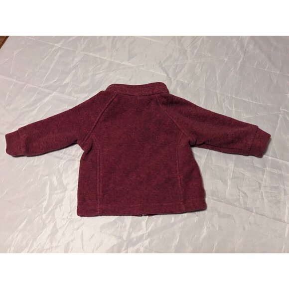 Columbia Girls Size 3-6 Months Heathered Red Full Zip Jacket Long Sleeve - Picture 11 of 12